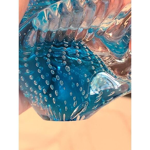 Vintage Mid Century FM Konstglas Style Glass Bird Controlled Bubbles Art Glass - Picture 9 of 15